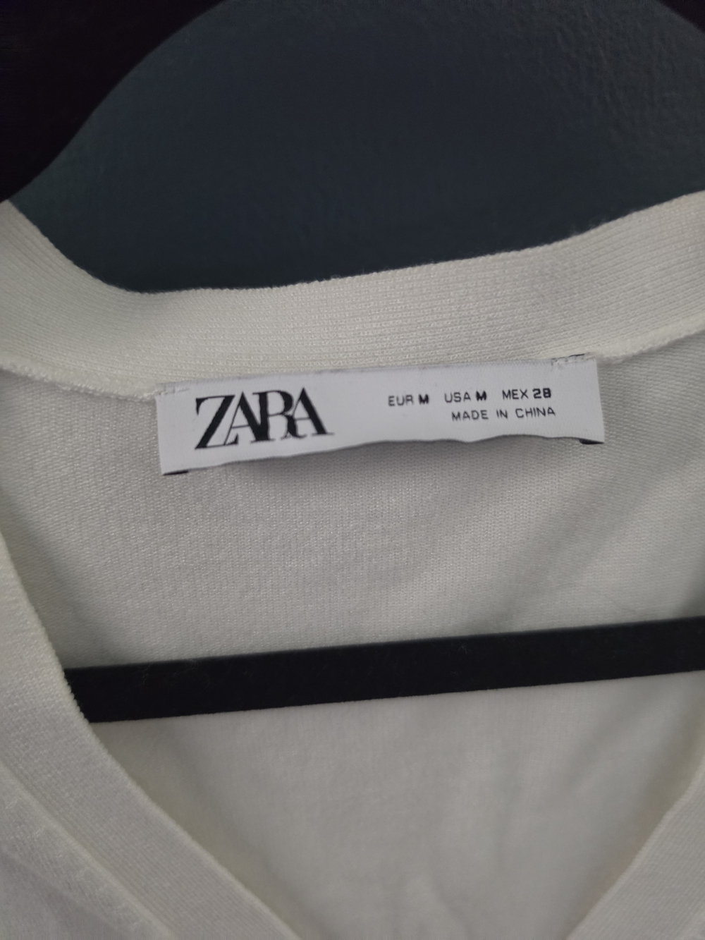 Zara Cream V-Neck Button-Front Women's Cardigan - Picture 5 of 5